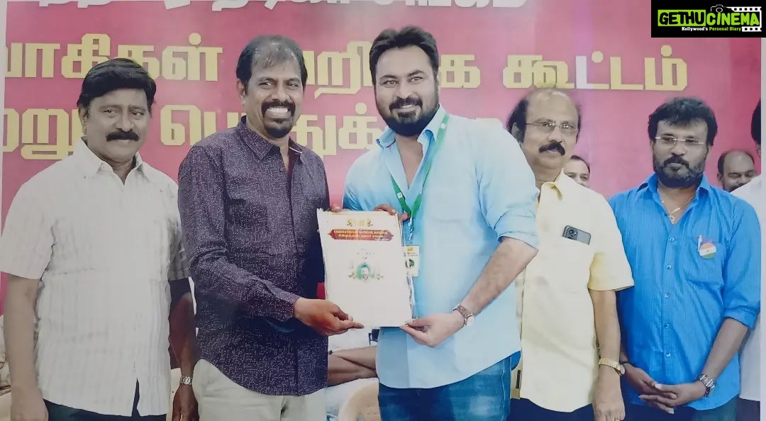 Dinesh Gopalsamy Instagram - Chinnathirai Nadigar Sangam. General Body Meeting. Golden Paradise Kalyanam Mandabam
