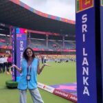 Disha Madan Instagram - I had the most incredible experience thanks to @icc & @metaindia ✨ To be walking around the Field Of Play, to sit in the media box and watch the match, to walk around the stadium & constantly hear the crowd cheer for their favourite has been the most magical experience for me! I got to witness ACTUAL BTS! So many people work around the clock to make sure you enjoy the match seamlessly at the comfort of your home & to see that passion bind everyone to the game is just out of this world ♥️ #CWC23 #MetaSuper50