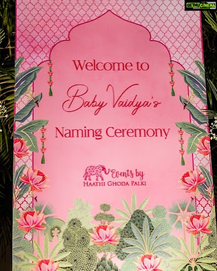 Disha Parmar Instagram - Navya’s Naming Ceremony.. ❤️👼🍼🧿 #NavyaVaidya Pics by @loveandmemoriesofficial @meghaisrani Decor @haathi_ghoda_palki
