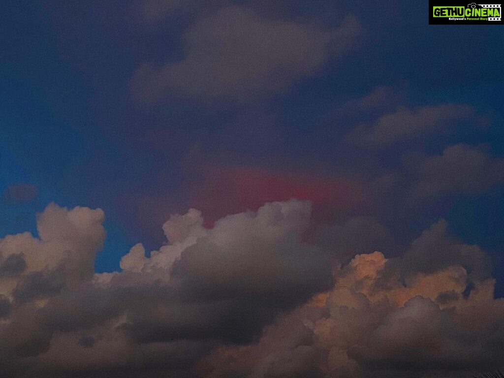 Divya Prabha Instagram - Evening art in the sky ….