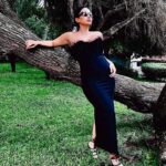 Elena Roxana Maria Fernandes Instagram - Back in Black! 🖤 Find my Xuliy Feather Maxi Bandage dress at @bellabarnett.official Get extra money off with my code WEF15 for a sneak peek at their lastest Black Friday Clothing Sale! . #bellabarnett #blackfriday #partyoutfit #bbgals #blackfriday2023 #blackfridaysale #holidayshopping #partydress #BlackFridayWithBB #christmasoutfit