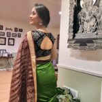 Elina Samantray Instagram - 🌸🌼 Beautiful blouse by @keembdanti @sabyasachi_satpathy