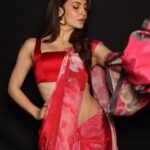 Elli AvrRam Instagram - Walk like you own it❤️🦋✨ @navyasabyliva @timesfashionweek #navyasa #navyasabyliva #effortlesslyelegant #newcollection #AW23 #navyasasarees #sustainablefashion #BTFW #BTFW23 #BTFW2023 #BombayTimesFashionWeek2023 #FashionShow #FashionStyling #Style #Runway #HighFashion #fashionforward #elliavrram #yourstruly