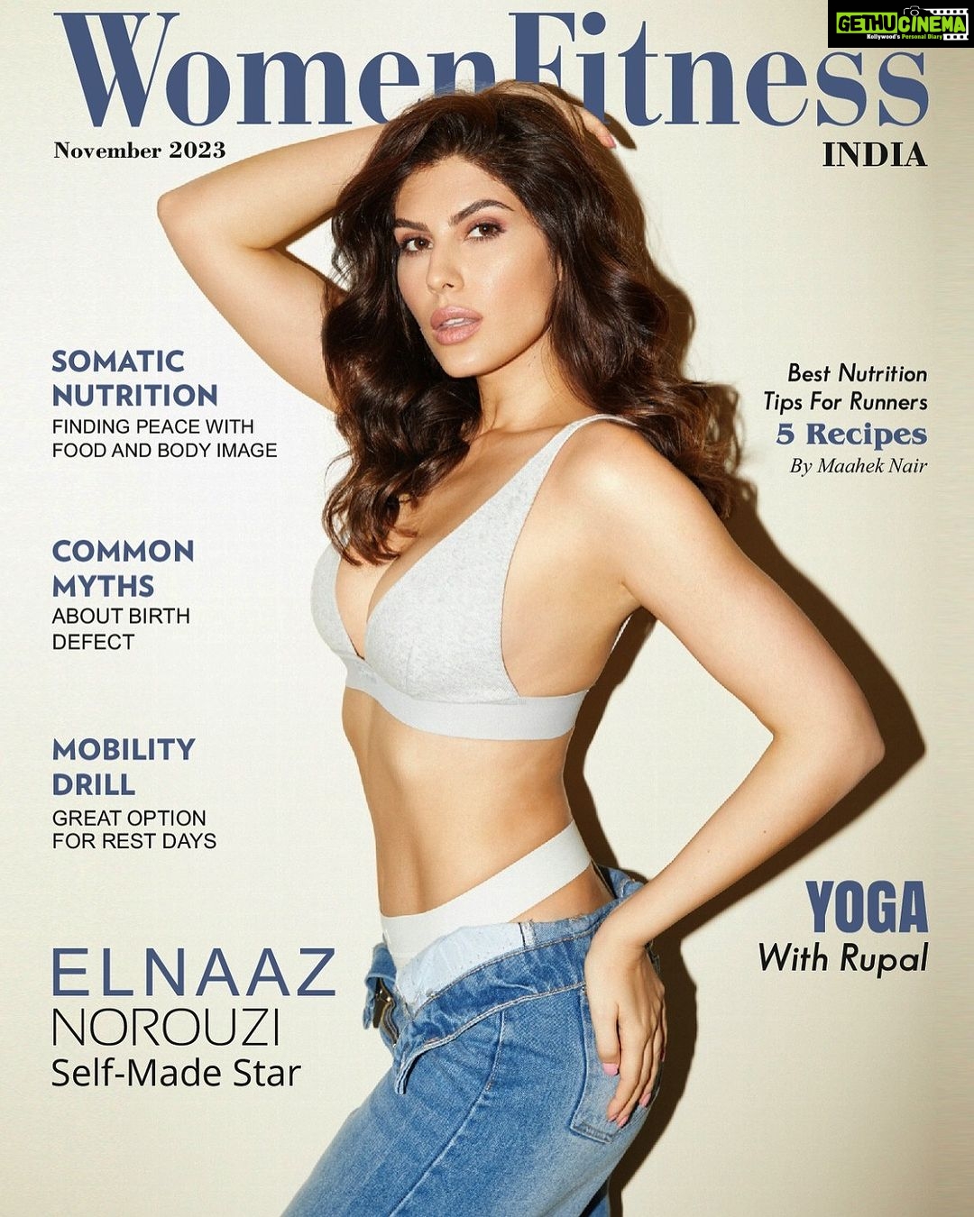 Elnaaz Norouzi Instagram - November just got Warmer! ✨🔥 Not understanding a single word of Hindi, the Iranian-German fangirl, consumed her idiom of love through the subtitles of his films... living continents away. And one day, she landed in India’s glamour capital to breathe her dream and play out her destiny. She shot to fame as Zoya Mirza in Saif Ali Khan’s neo-noir thriller series Sacred Games. Films like Hello Charlie and Jug Jug Jeeyo, web series Abhay and Chutzpah, international projects Tehran S2 and Kandahar opposite Hollywood biggie Gerard Butler... Elnaaz is proof that talent cannot be constrained by boundaries or bias. @womenfitnessorg Gets On Board With @iamelnaaz On Films, Journey, And Fitness As She Graces Our November Cover. Women Fitness Mag is now available on Magzter.com. (@mobilemagzter ) and worldwide exclusively on Mag Cloud @magcloud Link in Bio 📱 Credits: Magazine: @womenfitnessorg Editor in Chief: @anayyarnamita Concept and Collaboration: @rheanayyar96 Social Media Marketing: @womenfitnesscelebrities Photography: Keegan Crasto / Public Butter at Inega Talents @keegancrasto / @publicbutterindia (@inega.in ) Artist PR : @planetmediapr #womenfitnessorg #womenfitnessindia #novemberissue #elnaaznorouzi #fitness #diet #bollywood #magazine #magazinecover #actor #bollywoodactress