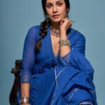 Esha Kansara Instagram - Gearing up for Diwali! 🪔 @eshyl_silver 💙 Styled by @styleitwithniki Photgrapher @badal_patel52 @poojan____19 Outfit @jovifashion