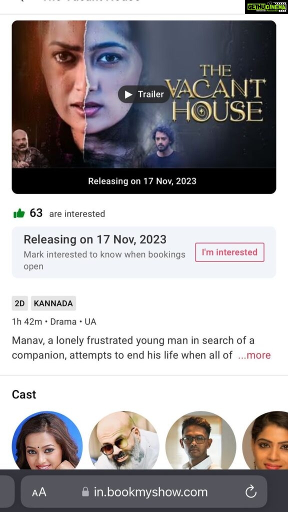 Ester Noronha Instagram - Click the link in my bio and tap on “I am interested” now!! Listen to me because even the ghost listens to me. #horror #haunted #hauntedhouse #horrormovies #scarymovies #esternoronha #sandeepmalani #janetnoronha #thevacanthouse #kannadafilm