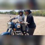 Esther Anil Instagram - From Delhi to Kochin to Manali wherever she went for work/vacay for over a month, she was trained to ride the bullet. I vividly remember how the other women riders were in awe of her skills. Curiously they asked her what her name meant, she replied it meant a 'star'. And I could see the glint in their eyes. Our Esther, our star of Minmini! @_estheranil