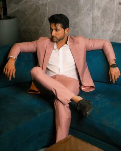 Fahmaan Khan Instagram - Can one look badass even in pink? Just wondering. 

Edit by @_therahulsharmaa_

Photographer - @navindhyaniphoto
Styled by @instylewithaditi
Pants @exotix.in
Location - @radissonblumumbaiairport
Artist Reputation Management - @oceanmediapr