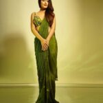 Fatima Sana Shaikh Instagram - 💚💚💚 Saree @anshikatakofficial Make up @dishsolanki Hair @sankpalsavita Shot by @kapilcharaniya
