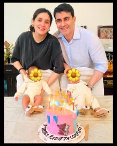 Gautam Rode Instagram - Dressing up my twins has never been this delightful! 👫💕 These snuggly, comfy cotton knitted garments from Baby Trunk keep my little ones cozy in every weather, thanks to their supreme quality. 🌦️✨
Gone are the days of waiting for friends and family to bring back luxury baby clothes from abroad. Now we have it right here in India! 🇮🇳👶
These travel-friendly pieces are versatile for any destination. Layering up for chilly places or keeping it light in air-conditioned spaces, our babies stay stylish and comfy. 😎❄️🌞 
The Baby Trunk is my go-to for all things luxuriously organic and soft, from bedding to clothes. Only one wish: Can they make these in my size, too? 😅🙌 #TwinningInStyle #LuxuryBabyEssentials #TheBabyTrunkLove

Since my DMs have been buzzing with questions about the bedding and clothes, here are the links to check them out https://www.thebabytrunk.com/ Click, explore, and elevate your style and comfort game! 💫