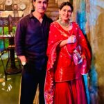 Gautam Rode Instagram - Karwachauth 2023 ♥️ #karwachauth #love #rodeway #rodelife #2023 #dinner #fasting #redsuit #redandblack #royal