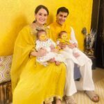 Gautam Rode Instagram - Happy Diwali from us to you 💛💛💛💛