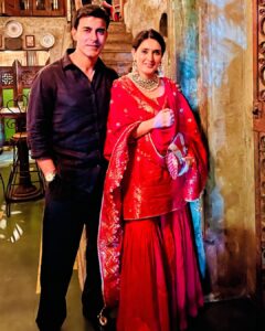 Gautam Rode Instagram - Karwachauth 2023 ♥️

#karwachauth #love #rodeway #rodelife #2023 
#dinner #fasting #redsuit #redandblack #royal
