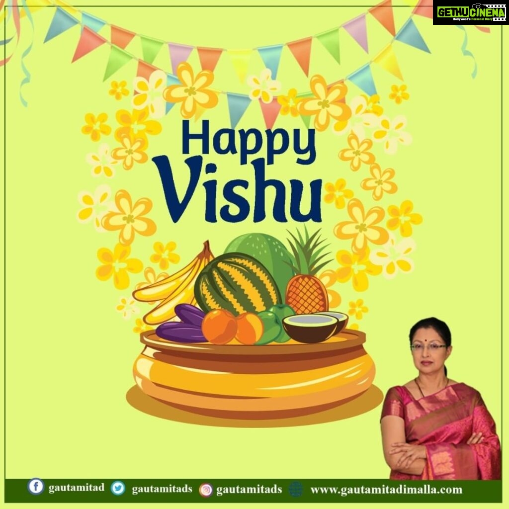 Gautami Instagram - Happy Vishu to everyone... I wish everyone, this New year will bring more opportunities and a prosperous Year. Wishing you all, a Very Happy Vishu... #HappyVishu #HappyVishu2021