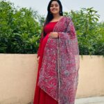 Gayathri Yuvraaj Instagram - The purpose of our lives is to be happy."❤️ 👗 @hamsini_boutique 📸 @shot_by_chitti