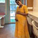 Gayathri Yuvraaj Instagram - 💛💛 maternity wear @momzcradle