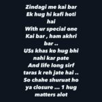 Gehana Vasisth Instagram – Wo akhri hug …. Mera reh Gaya ..
.
.
.
.
#gehanavasisth #reels #post #life #lession