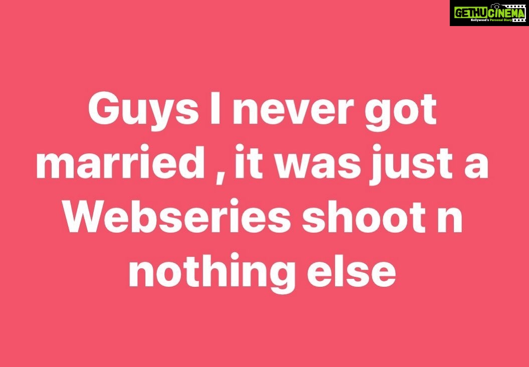 Gehana Vasisth Instagram - Hey guys M gehana vasisth Clarifying that , I never ever got married to any one n it was just a Webseries shoot … Nothing else at all N M also clarifying that I don’t even know Faizan much .. That was my second meeting for shoot n 3rd I met him on my birthday celebration time … And most important I just don’t even know his full name , from where he belongs or whatever it is .. .. I hv a boyfriend since ages and his name is ram … so no point of getting hitched with anyone else and specially with some1 who I don’t even know .. Regards Gehana vasisth