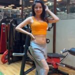 Gehana Vasisth Instagram - Best time of my every day routine … Here I laugh I enjoy And I blush 🥰🥰 . . #gym #workout #blush #happy #laugh #gehanavasisth #health #healthiswealth #food #healthylifestyle