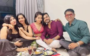 Gehana Vasisth Instagram - Hiral house Diwali party ♥️💐🧿🏡 Mumbai, Maharashtra