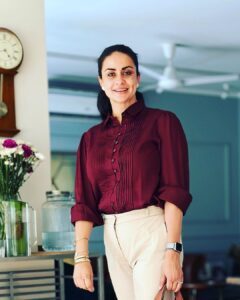 Gul Panag Instagram - You know when you walk in home and you’re greeted by the husband saying you look nice and you’re shocked and you look down at your dog ( Gina) smiling in disbelief, and HE takes a picture ? THAT!

For those of you who follow our fitness camaraderie ( more like war) you know he’s my biggest critic.🙄 
And to hear something nice from him- catches me off guard.  Because it’s rarer than a  blue moon. 

Also, a special shootout out to my friends @antaratma.in for making me these amazing shirts ( I have this in black, white, sage and maroon). Breathable in this humid weather and oh so Boss Lady.

Big thanks to @keeratkular  for getting the Roxanne back in the game .

And last but not least - big thanks to me for being consistent. 😅