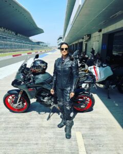 Gul Panag Instagram - Me, I’m happiest on a race track.  Dozens of races watched and traveled to. Seen from fancy VVIP lounges to the team garages (  watching from my home team @mahindraracing ‘s garage has been the best ) to actually being lucky enough to drive a few Formula Cars ( F1, courtesy @renault_france , Formula E courtesy my friends @mahindraracing and @gill.dilbagh and more, to trying my hand at racing with the @polocup.india ( remember @rayomandbanajee 😅)- I cannot adequately express my love for motorsport.

I’m so thrilled we have seen two big ticket international marquee racing events  this year- The Formula E at Hyderabad and the @motogpbharat  today at @buddh.international.circuit . 
Cannot wait for more!!

P.S .
The shoes I’m wearing, deserve a post of their own. But given that my Instagram game is the most authentic version of what I’m currently doing, I probably may never get down to it. 🤦🏻‍♀️
So here it goes. These are the most comfortable sandals I have worn in a long time. I spent 12 hours in them yesterday. And close to the same number of hours today.  Wearing them to a race was  a risky decision. Last time I wore any kind of heels to a race , was about 10 years ago and  i ended up with blisters the size of grapes on my feet. Never have I since then, , ever ever risked, wearing anything but flats to the races. Ideally trainers .😅 There’s a lot of walking around. I end up doing 6000 odd steps . So, which brings me to this amazing pair by @vanillamoonshoes . 🤩🤩
Ladies ( and gents, if that’s your vibe) highly recommend them.