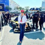 Gul Panag Instagram - Me, I’m happiest on a race track. Dozens of races watched and traveled to. Seen from fancy VVIP lounges to the team garages ( watching from my home team @mahindraracing ‘s garage has been the best ) to actually being lucky enough to drive a few Formula Cars ( F1, courtesy @renault_france , Formula E courtesy my friends @mahindraracing and @gill.dilbagh and more, to trying my hand at racing with the @polocup.india ( remember @rayomandbanajee 😅)- I cannot adequately express my love for motorsport. I’m so thrilled we have seen two big ticket international marquee racing events this year- The Formula E at Hyderabad and the @motogpbharat today at @buddh.international.circuit . Cannot wait for more!! P.S . The shoes I’m wearing, deserve a post of their own. But given that my Instagram game is the most authentic version of what I’m currently doing, I probably may never get down to it. 🤦🏻‍♀️ So here it goes. These are the most comfortable sandals I have worn in a long time. I spent 12 hours in them yesterday. And close to the same number of hours today. Wearing them to a race was a risky decision. Last time I wore any kind of heels to a race , was about 10 years ago and i ended up with blisters the size of grapes on my feet. Never have I since then, , ever ever risked, wearing anything but flats to the races. Ideally trainers .😅 There’s a lot of walking around. I end up doing 6000 odd steps . So, which brings me to this amazing pair by @vanillamoonshoes . 🤩🤩 Ladies ( and gents, if that’s your vibe) highly recommend them. Buddh International Circuit