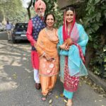Gul Panag Instagram - The best part of a family wedding is the pictures one gets to take. Of course, not posing for said pictures is one thing all the men in the family have in common. 🙄 The struggle is real. My husband is happy to take pictures as long as he’s not in them. My brother and father don’t want to take pictures or be in them. But we women get our way, sometimes. 🧿🧿🧿🧿