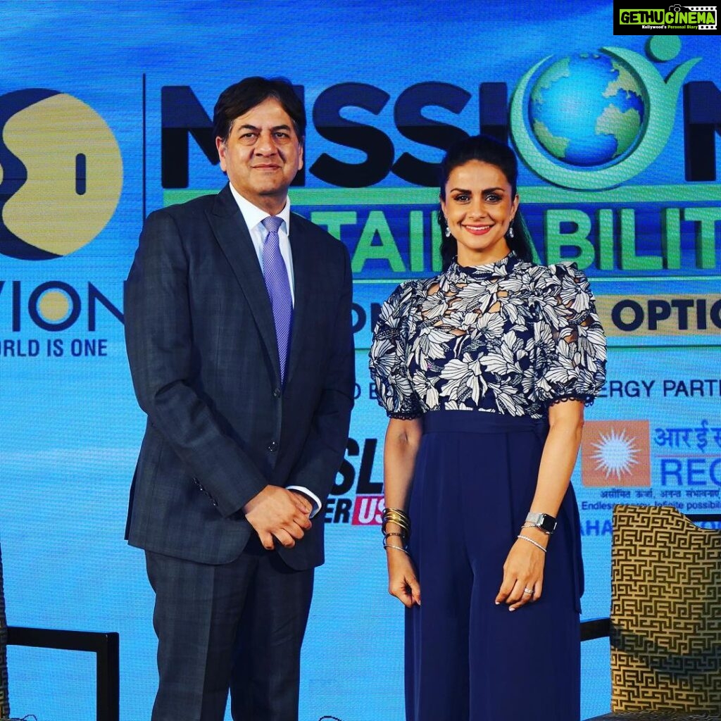 Gul Panag Instagram - Thank you @wionews for making me part of Mission Sustainability and your commitment to this cause. Vikram, it was wonderful to be in conversation with you, as always, the curveballs you throw notwithstanding .😅 #NoActionNotAnOption #SDG #sustainability New Delhi
