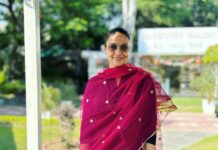 Gul Panag Instagram - There’s something magical about the weather, that I can’t quite describe. Not warm. Not cold. Just right. It’s the kind of weather you wait the whole year for. P.S. New suit. With 40 year old Dupatta belonging ( formerly) to my mother in law. This is the first time I have reverse engineered a suit from a Dupatta. And I’m really excited. 🤩 I know, the pros have been doing it forever, but it’s such a novelty for me. That, and wearing a suit . #NotetoSelf Must wear suits more often. Because I think, ਮੈਨੂ ਸੂਟ suit ਕਰਦਾ.😅 I love wearing suits. But never end up wearing them more than 7-8 times a year. Usually only on special occasions that justify ironing. 😅 Santushti