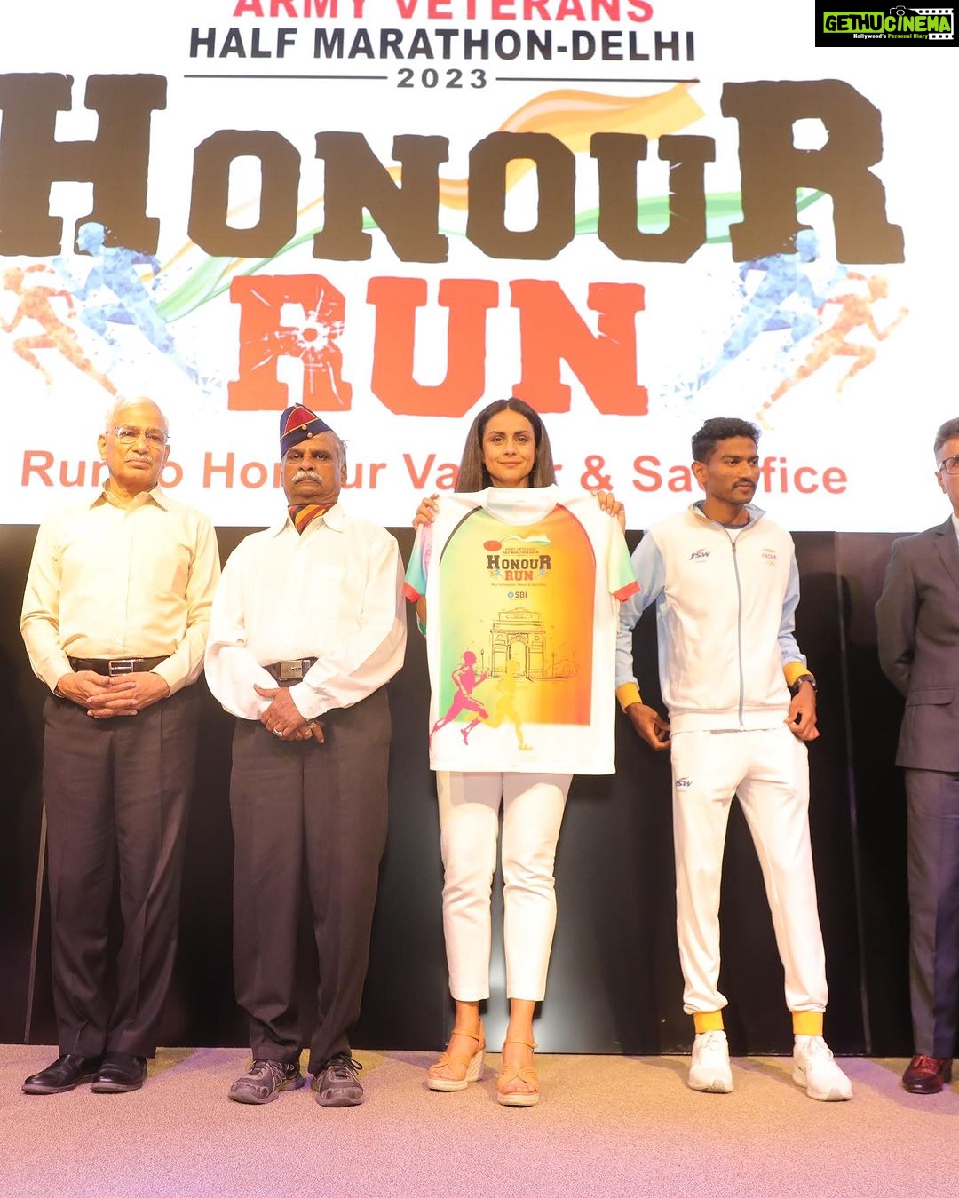 Gul Panag Instagram - Very proud and honoured to be part of #HonourRun - Indian Army Veterans Half Marathon, scheduled on December 10, 2023 at JLN Stadium, New Delhi. This unique run provides a unique platform for participants to come together in shared appreciation for the unwavering dedication and sacrifices made by our brave soldiers in uniform. Register now on www.indianarmyveteransrun.com @DIAV @TheOfficialSBI @HeroMotoCorp @MajDPSingh Thank you @bountyclicks for the images.