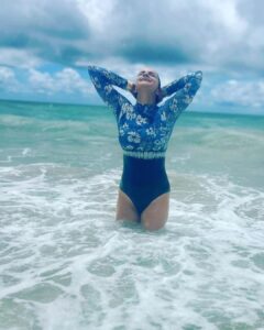 Gul Panag Instagram - Pool and beach vibes only.🤩

This trip, I rested the beginning to become fragile black and white @marksandspencer swimsuit. But I want want to take this opportunity to introduce you to two new ones- ( since I had so many queries on my stories).

I believe a swimsuit should be comfortable, practical, durable and very flattering. 😅
So here’s a bit about these.

Photo 1 is another trusted @marksandspencerindia suit. Durable. I have had it for about 5 years now. The neck strap is beginning to lose a bit of elasticity, but is adjustable so easy fix.

Photo 2 is the new @ripcurl  full sleeves suit I got  recently. I end up spending a lot of time in the pool with Nihal. And often my shoulders and arms get badly burnt no matter how much sunscreen I apply. And this seems like a really good alternative. Not sure how durable it will be. It’s made a very fine, thin material almost like a pair of stockings.

Photo 3  features a pink one , Roxy, that is  also fairly new. (Got it last year here in Phuket. At the airport. There’s a great store that sells Quicksilver, Roxy and billabong in the arrival hall by the baggage belts.) 
It has Excellent stretch. And  is very comfortable. The wrap is a really comfortable @Zara shirt I got some years ago.

Photo 4 has the same swimsuit from photo 1 ,  but with a very nice wrap I picked up here, at the hotel on this trip. Nice flattering wraps are  hard to come by / and this one is a particularly good one.

For those of you who read through all of this, let me know if there are  more queries you have, and I will answer  them in the comments. Thanks for reading .❤️
