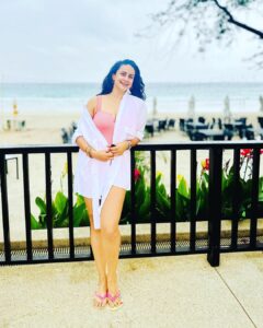 Gul Panag Instagram - Pool and beach vibes only.🤩

This trip, I rested the beginning to become fragile black and white @marksandspencer swimsuit. But I want want to take this opportunity to introduce you to two new ones- ( since I had so many queries on my stories).

I believe a swimsuit should be comfortable, practical, durable and very flattering. 😅
So here’s a bit about these.

Photo 1 is another trusted @marksandspencerindia suit. Durable. I have had it for about 5 years now. The neck strap is beginning to lose a bit of elasticity, but is adjustable so easy fix.

Photo 2 is the new @ripcurl  full sleeves suit I got  recently. I end up spending a lot of time in the pool with Nihal. And often my shoulders and arms get badly burnt no matter how much sunscreen I apply. And this seems like a really good alternative. Not sure how durable it will be. It’s made a very fine, thin material almost like a pair of stockings.

Photo 3  features a pink one , Roxy, that is  also fairly new. (Got it last year here in Phuket. At the airport. There’s a great store that sells Quicksilver, Roxy and billabong in the arrival hall by the baggage belts.) 
It has Excellent stretch. And  is very comfortable. The wrap is a really comfortable @Zara shirt I got some years ago.

Photo 4 has the same swimsuit from photo 1 ,  but with a very nice wrap I picked up here, at the hotel on this trip. Nice flattering wraps are  hard to come by / and this one is a particularly good one.

For those of you who read through all of this, let me know if there are  more queries you have, and I will answer  them in the comments. Thanks for reading .❤️