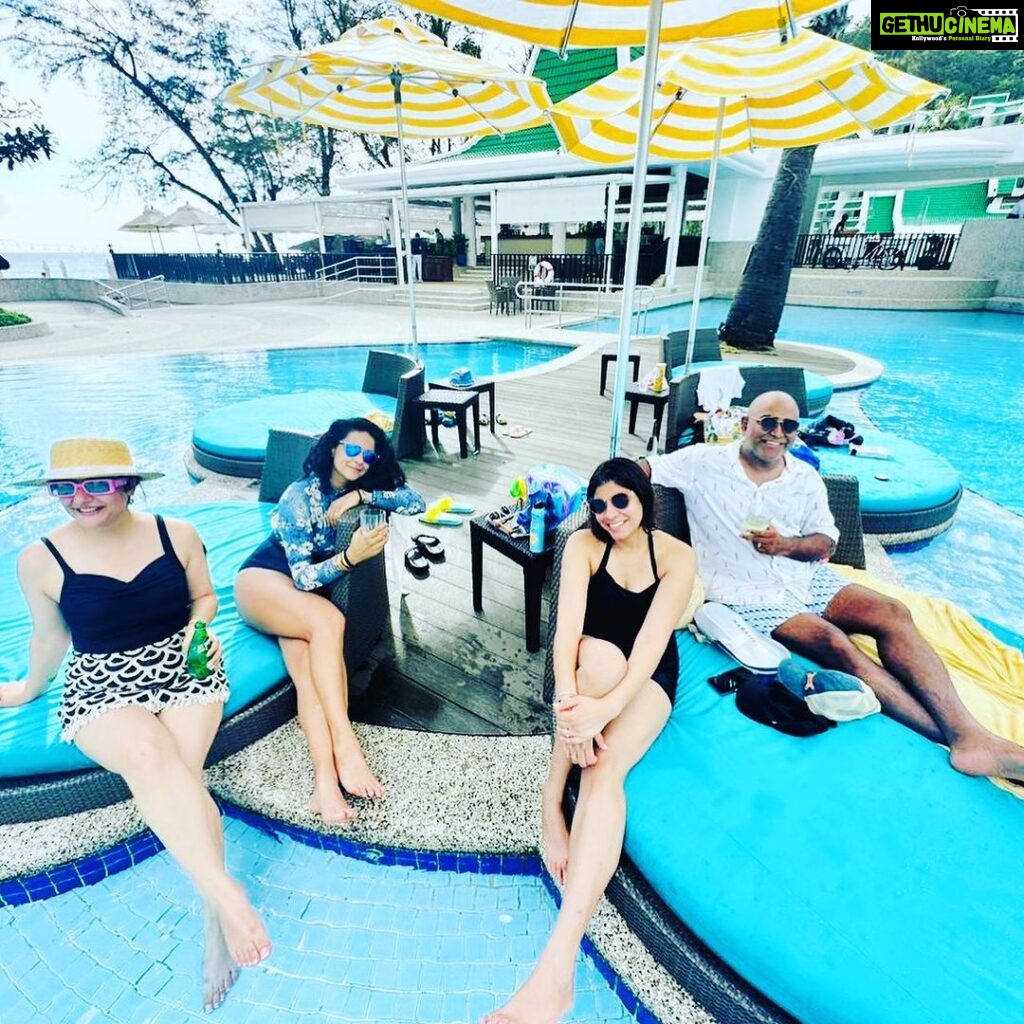 Gul Panag Instagram - Living our entire adult life for an hour everyday- after the kids have ‘settled’ ! @uditaanand @chauhanrachna07 @albeegupta @mohsinsjh . . #travelwithkids #travel Phuket, Thailand