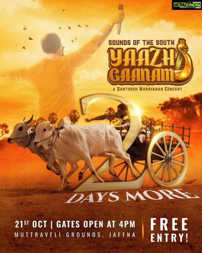 Haricharan Instagram - Hello everyone! Excited to be performing in #YaazhGaanam , a FREE ENTRY Concert for @musicsanthosh on OCt 21st at Mutraveli Grounds, Jaffna 20 days to Go!!! #santhoshnarayanan #Haricharan #Srilanka #Jaffna #liveconcert