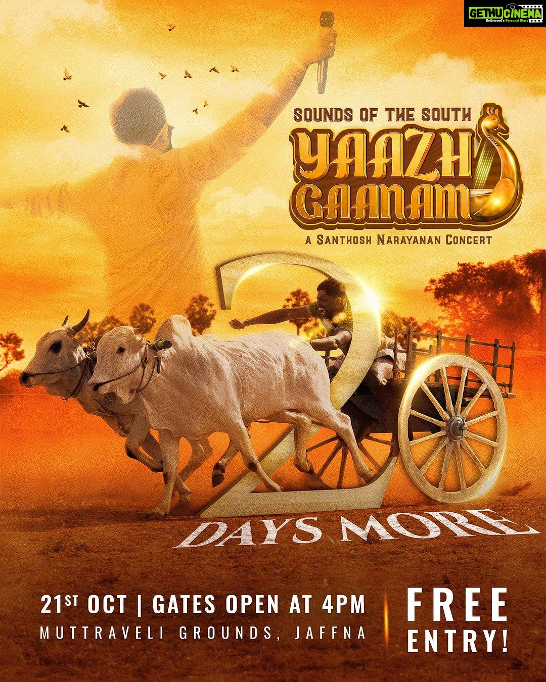 Haricharan Instagram - Hello everyone! Excited to be performing in #YaazhGaanam , a FREE ENTRY Concert for @musicsanthosh on OCt 21st at Mutraveli Grounds, Jaffna 20 days to Go!!! #santhoshnarayanan #Haricharan #Srilanka #Jaffna #liveconcert
