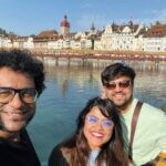 Haricharan Instagram - In Luzerne. Half way to Mt Titilus. Never a Dull day with this Bunch #SwissDayOut #ArrahmanLiveinEurope