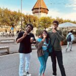 Haricharan Instagram - In Luzerne. Half way to Mt Titilus. Never a Dull day with this Bunch #SwissDayOut #ArrahmanLiveinEurope