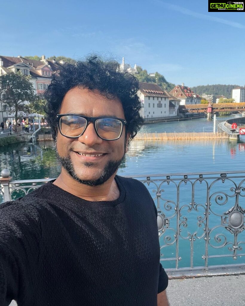 Haricharan Instagram - In Luzerne. Half way to Mt Titilus. Never a Dull day with this Bunch #SwissDayOut #ArrahmanLiveinEurope
