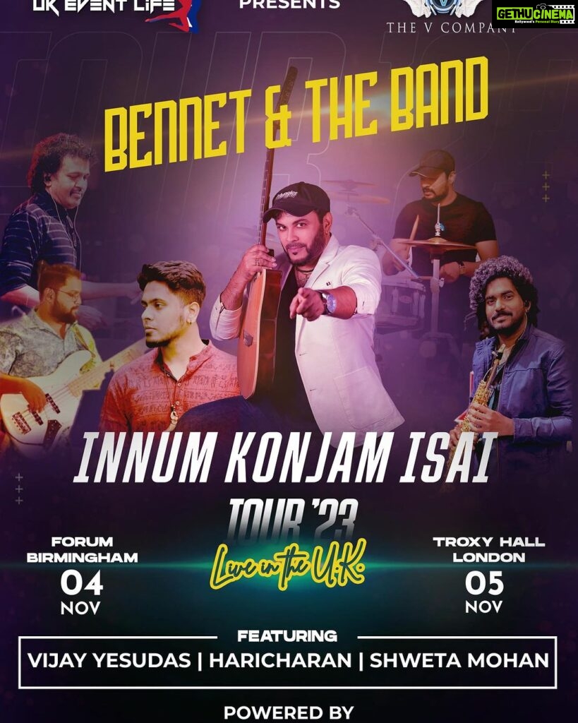 Haricharan Instagram - Time is ticking: Only 12 Days Left - Grab Your Tickets Now!! Tickets are available on the following ticketing platforms. https://www.ukeventlife.co.uk/event-details/24/Tour_23————————————————————————https://www.ticketmaster.co.uk/vijay-yesudas-shweta-mohan-haricharan-bennet-london-05-11-2023/event/36005F01D2FD264E————————————————————————https://troxy.co.uk/event/vijay-yesudas-shweta-mohan-haricharan-bennet-and-the-band/https://www.ticketmaster.co.uk/vijay-yesudas-shweta-mohan-harricharan-birmingham-04-11-2023/event/1F005F0E9B403C0D?brand=theatresonline&irgwc=1&awtrc=&camefrom=CFC_BUYAT_1299588&ircid=7559