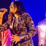 Harika Narayan Instagram - A stage where dreams come alive and passion ignites. Euphoria found in every beat, every note and every breath🔥🎵🎤 . . . VC : @brisbane_bullodu #liveconcert #australiatour #euphoria #highonlife #harikanarayan #liveperformance #svp #titletrack