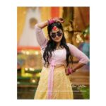 Haritha G Nair Instagram - Mellow Yellow 💛 @haritha.girigeeth For Bookings / Enquiry Ring us on 📞 7907803380 @wedcam_wedding @_viishnu_santhosh Photography : @wedcam_wedding Costume :@bybbecca MAKE UP : @pink__passion_ LOCATION : @_black_nest_ DECORATION : @yazdecorz