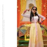 Haritha G Nair Instagram - Mellow Yellow 💛 @haritha.girigeeth For Bookings / Enquiry Ring us on 📞 7907803380 @wedcam_wedding @_viishnu_santhosh Photography : @wedcam_wedding Costume :@bybbecca MAKE UP : @pink__passion_ LOCATION : @_black_nest_ DECORATION : @yazdecorz