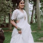Haritha G Nair Instagram - 🌷 . . . COSTUME : @colos_the_designing_couture MAKE UP : @vikas.vks.makeupartist ORNAMENTS : @jhanvi__collections