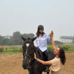 Harnaaz Kaur Sandhu Instagram – It’s a comeback day 🐎💗 #horseriding Mumbai, Maharashtra