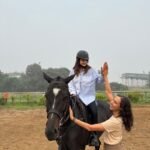 Harnaaz Kaur Sandhu Instagram - It’s a comeback day 🐎💗 #horseriding Mumbai, Maharashtra