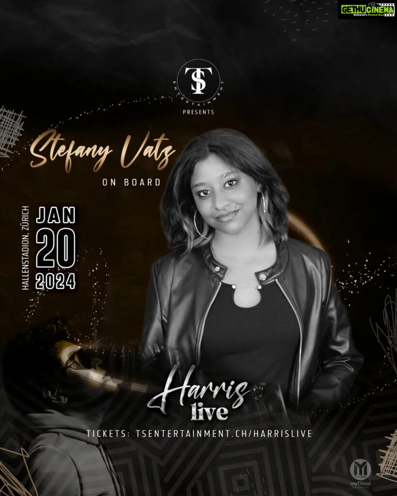 Harris Jayaraj Instagram - . 🎤 WELCOME ON BOARD - STEFANY VATZ 🎶 🌟We're thrilled to have this talented artist and vocal trainer joining us for Harris Live 2024. Hailing all the way from Chennai, Stefany is known for her beautiful covers that have graced social media. 🌍✨ Get ready to be mesmerized by her performance! 🎵🤩 Don't miss out, book your tickets now and be a part of this incredible journey! 🎟🌆 #StefanyVatz #HarrisLive2024 #tsentertainmentch #harrisliveinconcertinswiss Hallenstadion Zürich