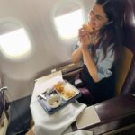 Heena Achhra Instagram - Early morning flight mein ek butter croissant 🧈🥐 ki keemat, tum kya jaano insta waalon 🙈 U guys can just swipe to conform my happy relationship with food 🥲 Felt super cute , might never delete later . . . . . . . . . . . . . . . . . . . . . . . . . . . . . . . . . . . . . . #HeerAchhra #explore #postoftheday #flyhigh #flight #travellife #travel #actor #beautiful #model #cute #happy #fun #smile #photoshoot #nature #funny #Actress #movies #tollywood #hollywood #instagood #instadaily #glamour #Wednesday #india Mumbai, Maharashtra