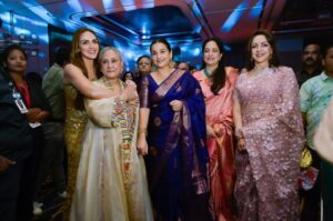 Hema Malini Instagram - Some warm moments with friends
Venue: @aurikamumbaiskycity 
Jewellery: @naredi_jewels 
Outfits: @houseofneetalulla 
Pics: @tajfotostudio 
@karan_gandhiok @pankajthewadhwa @sonal2501 
@imeshadeol @aapkadharam @ahana_deol_vohra @jayabachchn @ranimukherjeeeofficial @officialraveenatandon @anumalikmusic @amruta.fadnavis @tusshark89 @madhuridixitnene #rekha 

#75thbirthdaycelebration #birthday #celebration #event