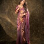 Hina Khan Instagram - Drenched in tradition 💜 Timeless beauty in every drape of saree.. . Saree @houseofurrmi Jewellery @karishma.joolry @motifsbysurabhididwania Styled by @kansalsunakshi MUAH @sachinmakeupartist1 @siddhi_hairstylist 📸 @kakali_das_photography #foreversareegirl #sareelove